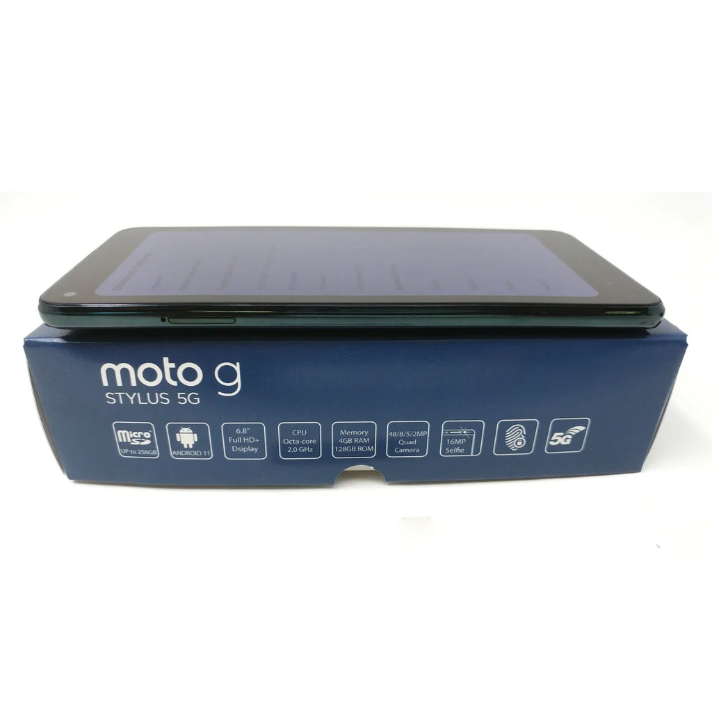 Cosmic XT2131-3 2021 Box 6.8" Phone Motorola 5G Emerald RAM 4GB Open Moto Stylus 128GB - G Unlocked