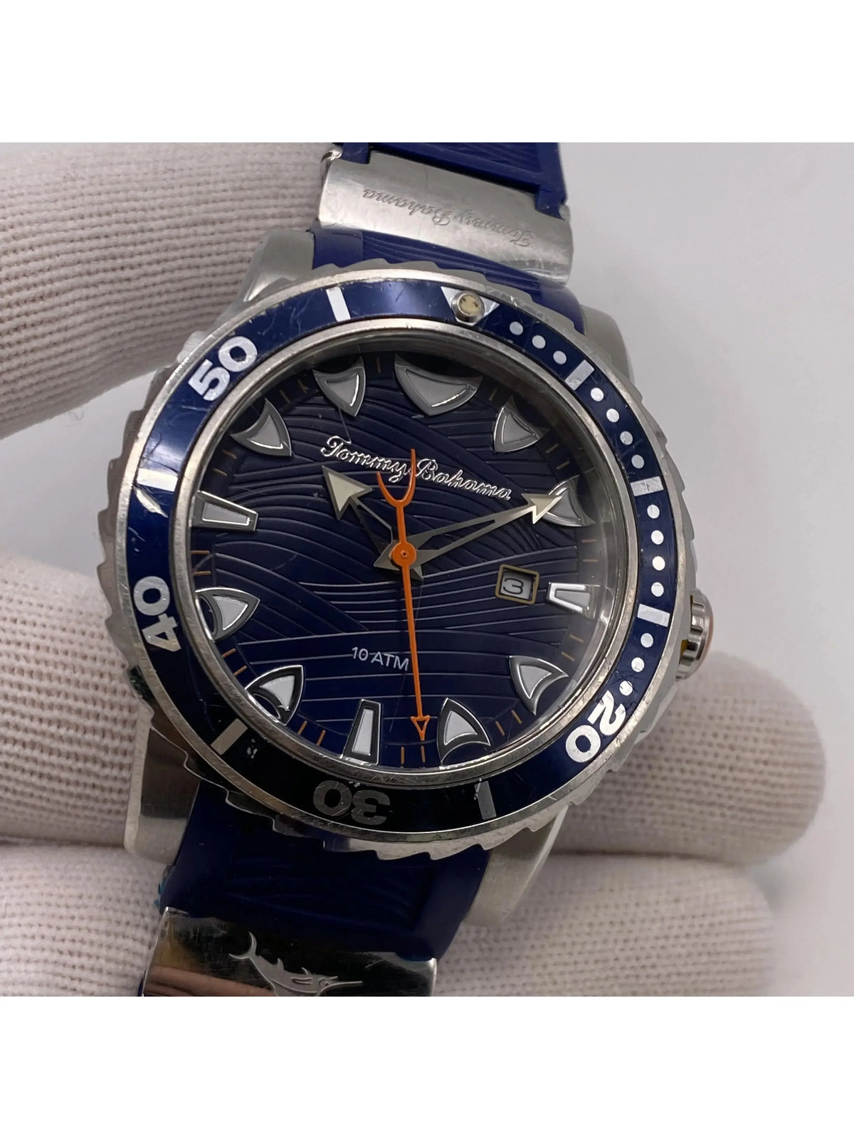 Tommy Bahama Steel TB00101-01 Pre-owned Watch (Good) Quartz Mens