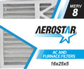 Box Air 8, Filter, 2 MERV Aerostar 16x25x5, Pleated of Replacement 16x25x5 Carrier