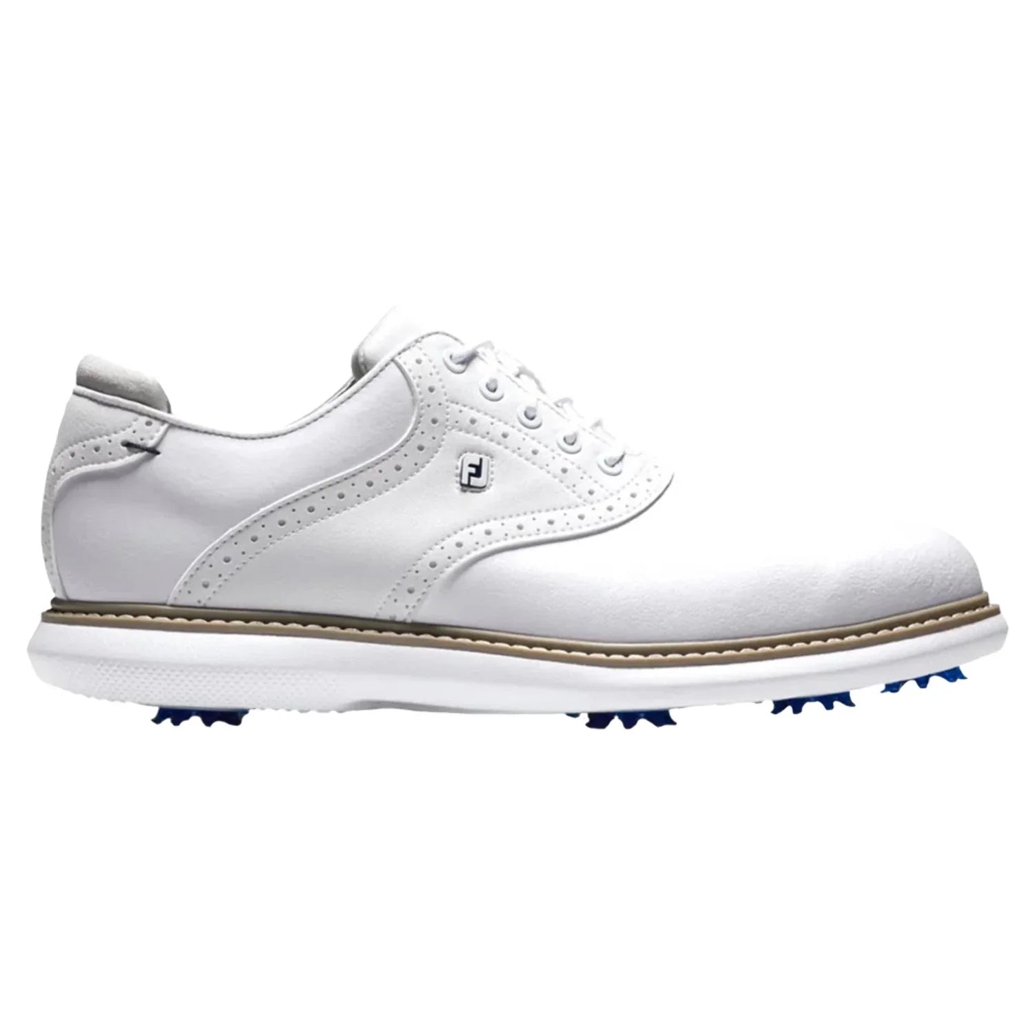 Men's Wide - 11.5 Traditions - FootJoy Golf - Shoes 57903 White/Gray