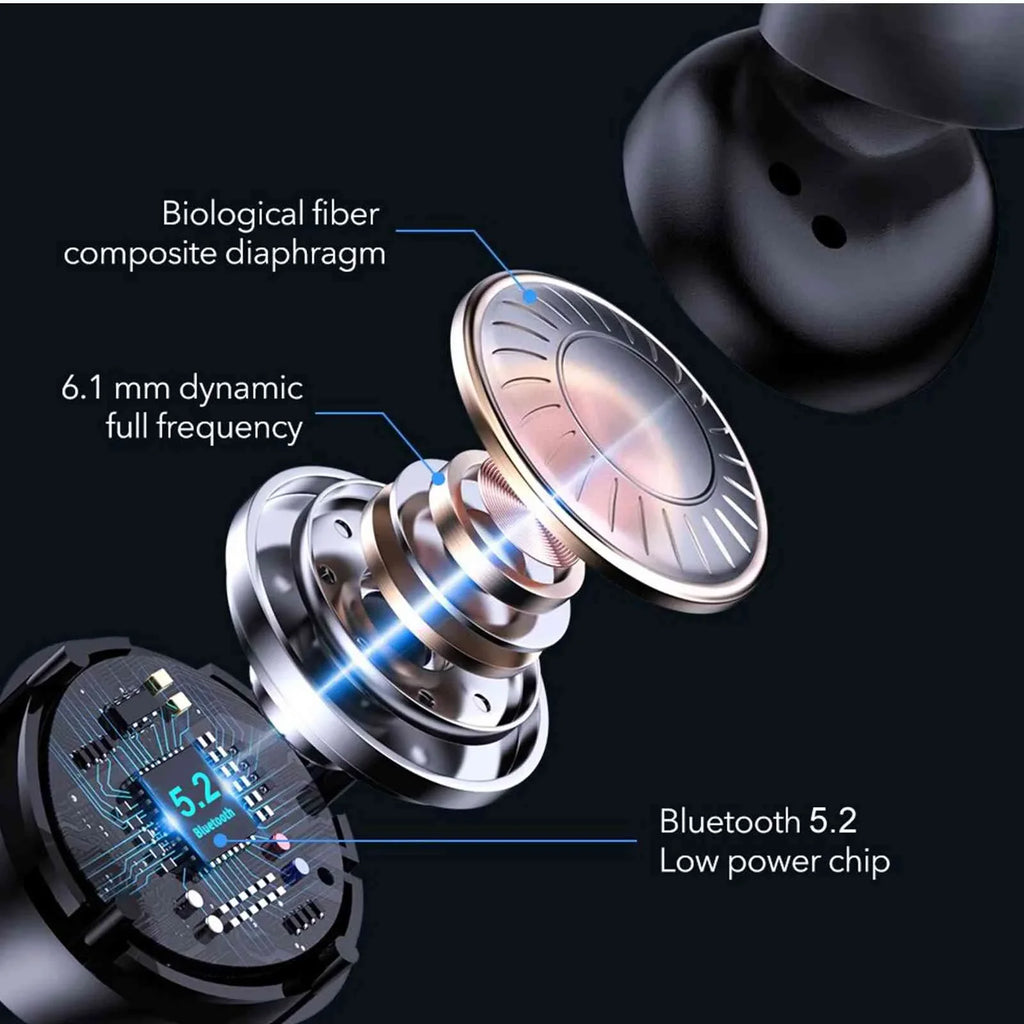 Case, 5.2 Dual Compatible Boost Bass M7 Tab Bluetooth True Connection, Wireless with Bluetooth Gen) Water (3rd Lenovo Resistance, + IPX5 Connect, UrbanX Charging Balanced, Black, Earbuds