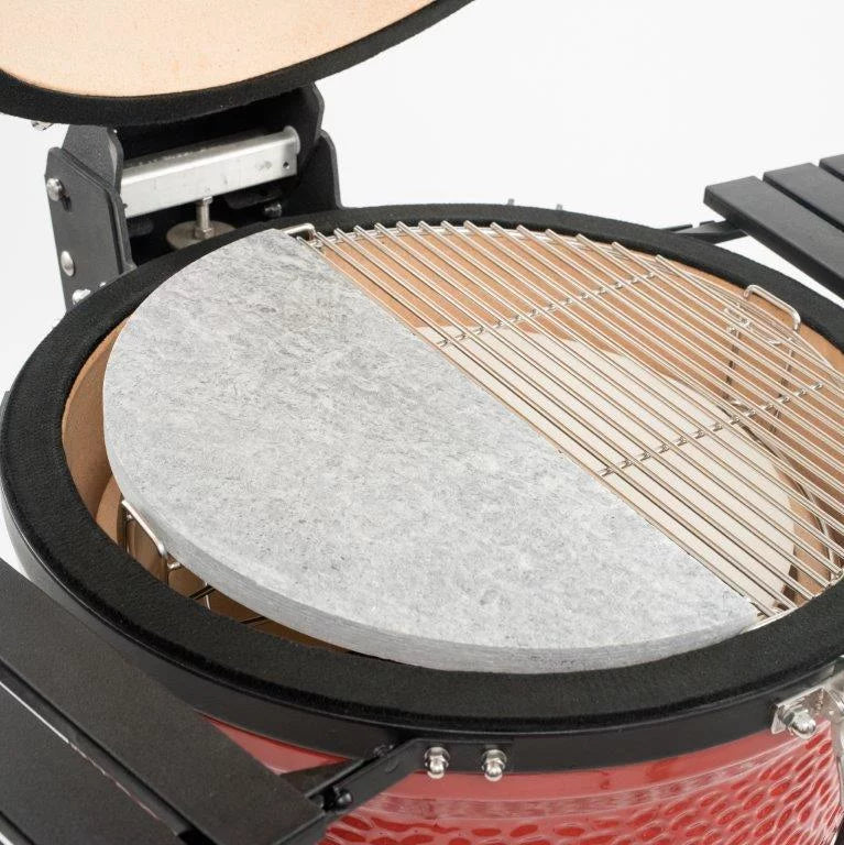 Surface Soapstone Cooking Classic Kamado Innovative Grill Half-Moon Joe Slab 18"