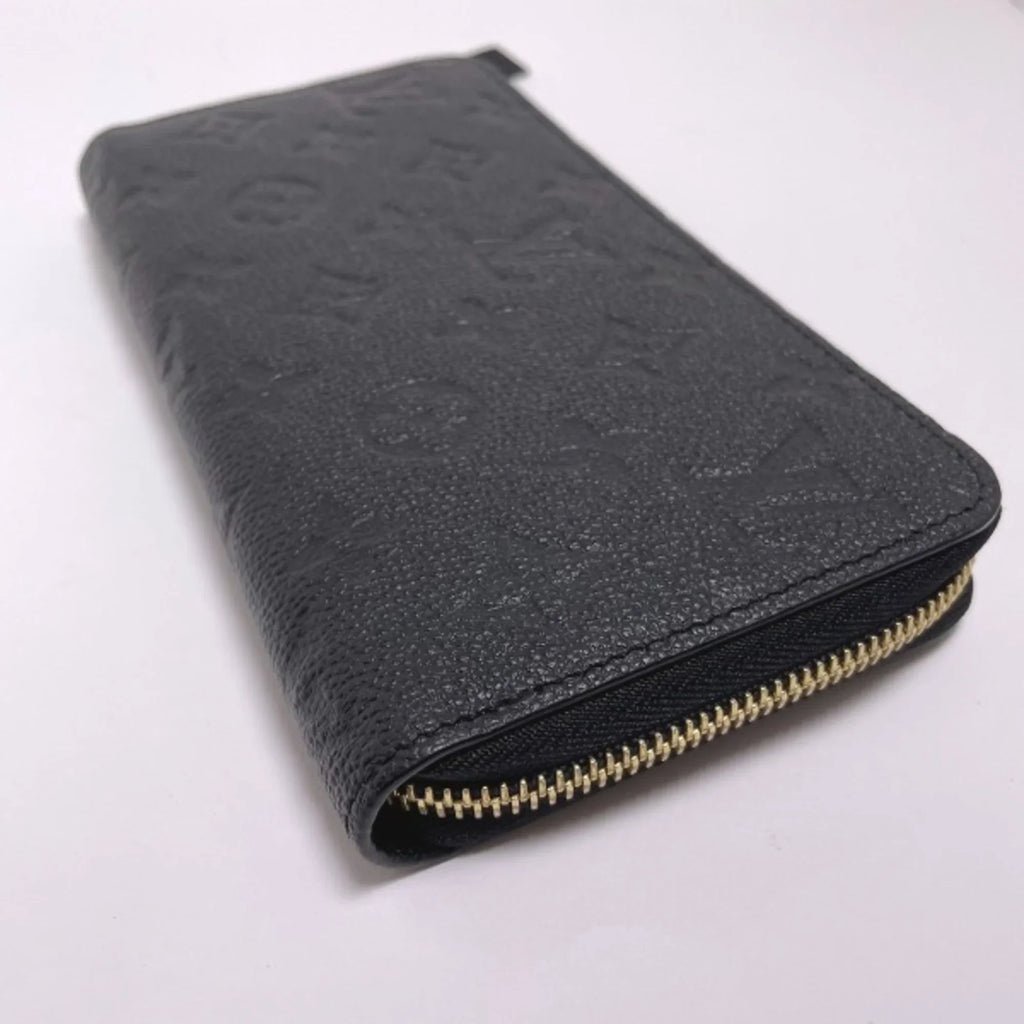 Empreinte Louis Long VUITTON Pre-Owned Zipper LOUIS Wallet (Good) Noir M61864 Vuitton Round Monogram Zippy LV