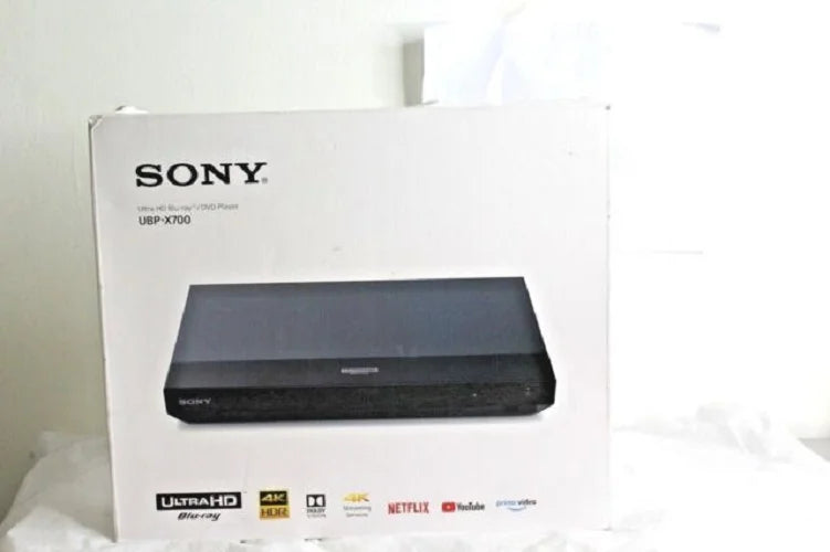 4K Black HD Audio Ultra Player, HiRes Sony BuiltIn UBPX700 BluRay (Refurbished) Restored Streaming WiFi