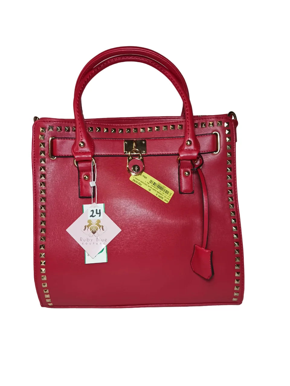 Women's Bag Jenna Red Blue Couture Tote Ruby