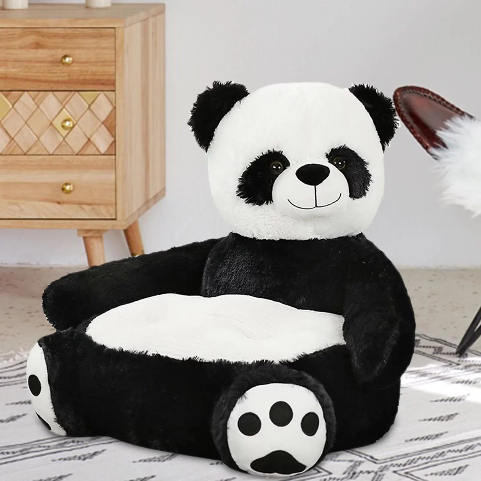 Animal Sofa Relaxing Armrest Baby Chair Children for and Reading, Cartoons Plush