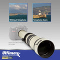 2X- F-Mount 1300mm More (with f/8 Lens Manual & 1300-2600mm) Nikon 650 Ultimaxx Telephoto for Cameras to