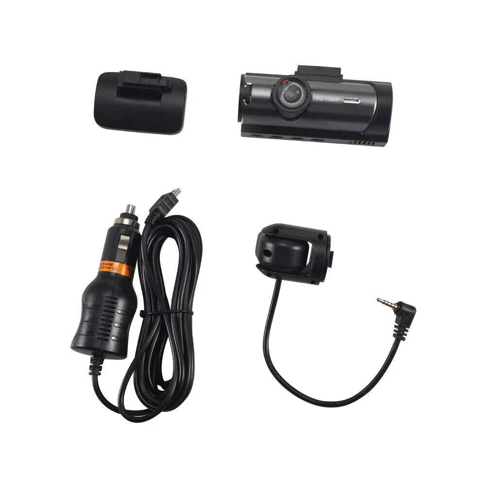 Recorder Lens JahyShow Inside DVR G-Sensor Video Front w/ 1080P Dash Cam Car Camera Dual