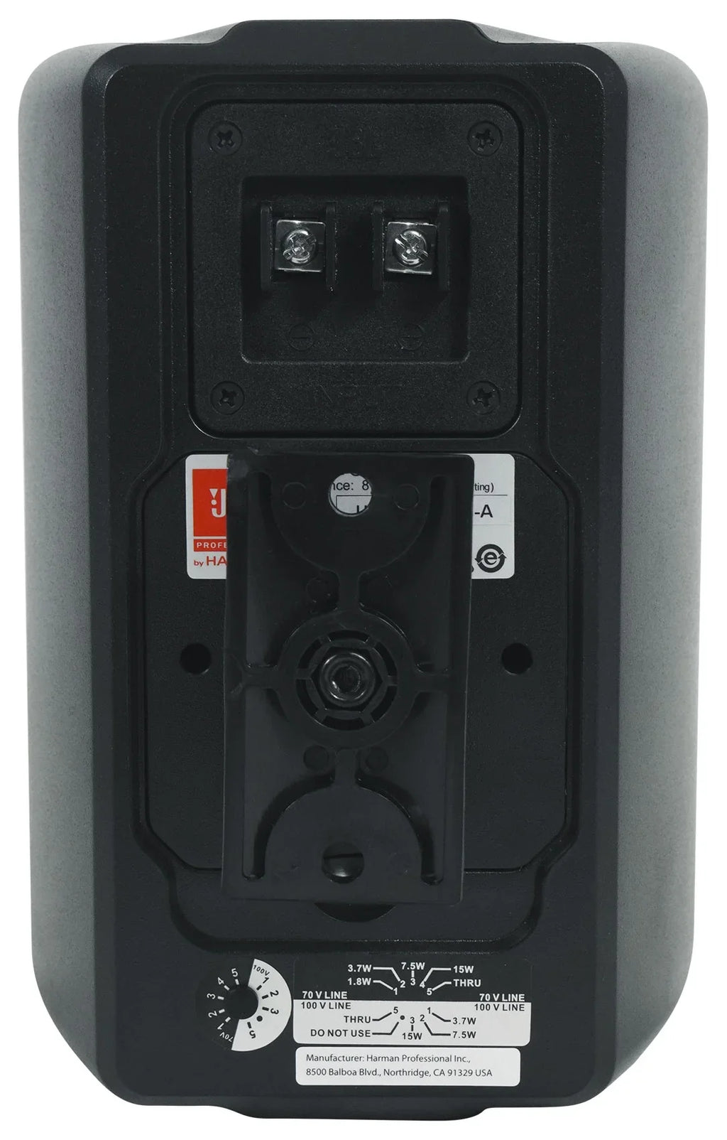 Control 23-1 JBL 70v Amp Black + Wall Commercial 3" (8) Indoor/Outdoor Speakers