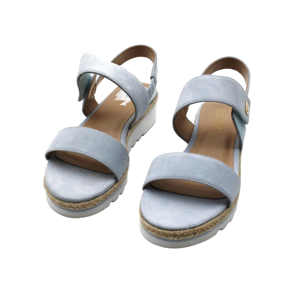 US) (Size Lauren 8.5 Jewelle Wedge Ralph Lauren Sandals