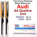 Beam 2018 A4 Audi Wipers 2) Quattro (Set of Performance
