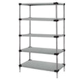 Quantum 86 5-Shelf Starter Stainless 14 Storage Units WRS5-86-1454SS Solid x Steel, - in. x 54