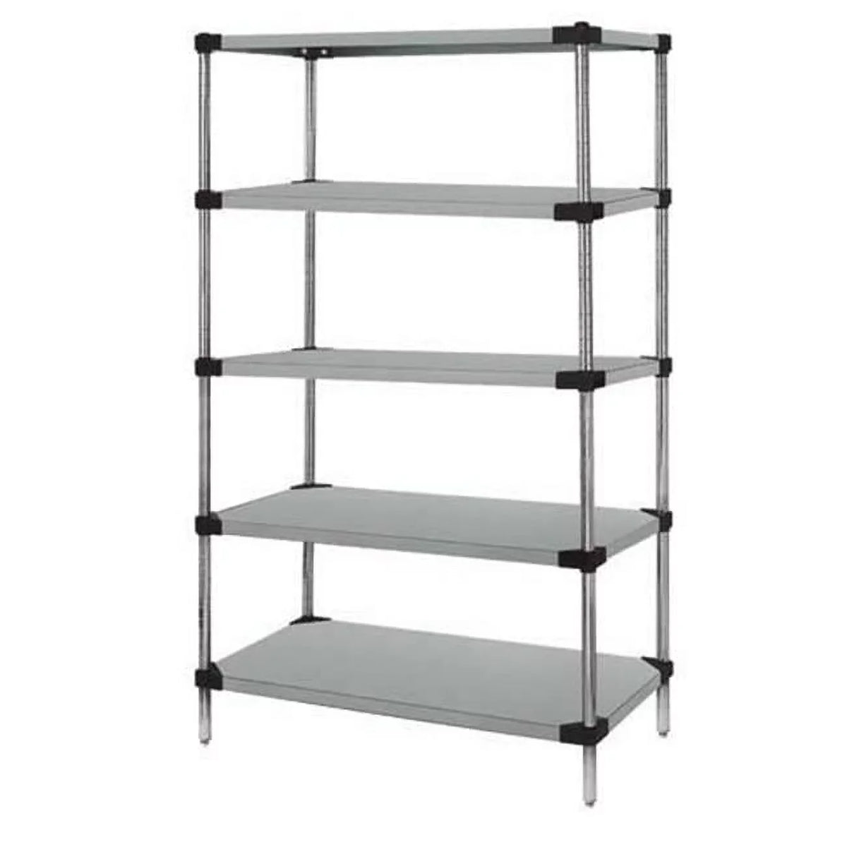 Quantum 86 5-Shelf Starter Stainless 14 Storage Units WRS5-86-1454SS Solid x Steel, - in. x 54