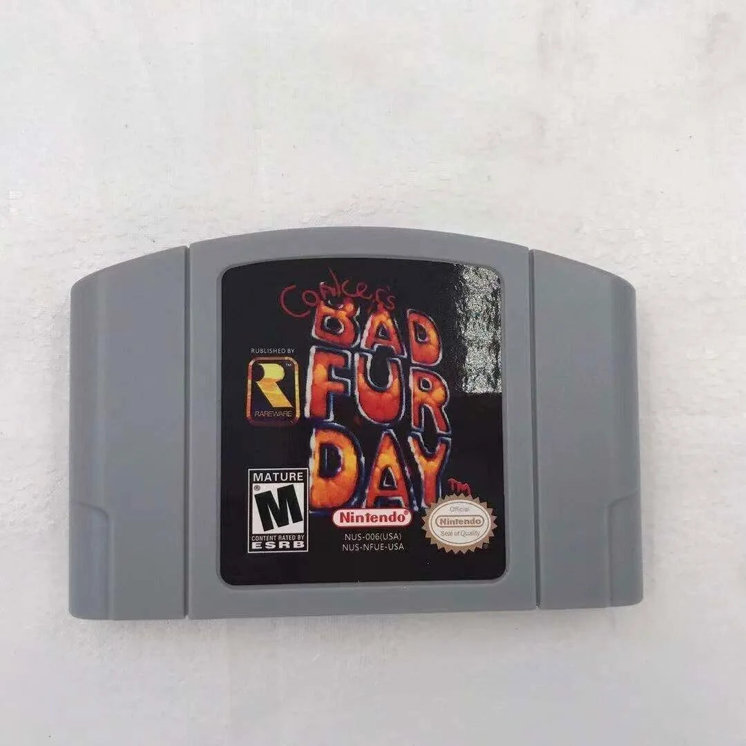fur card game nintendo bad fd- video n64 day Conkers