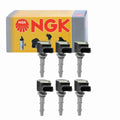 2008-2013 3.0L pc NGK 6 with V6 Ignition Mercedes-Benz 3.5L compatible Coils C300