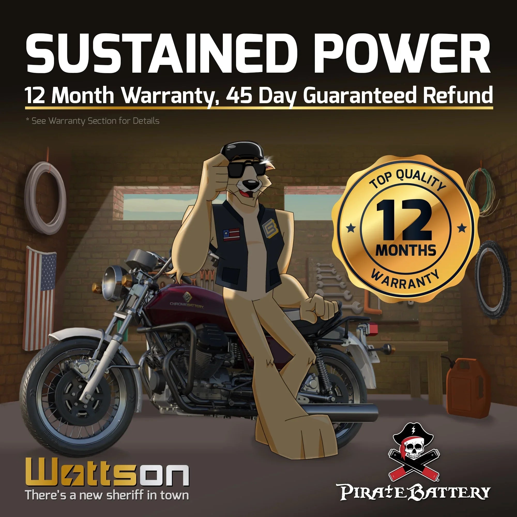 230 for Battery Ah, Volts,14 Cca) Runner Pirate Ytx16l-bs Yamaha Wave Jet 1997 (16l-bs 12 Battery Ski