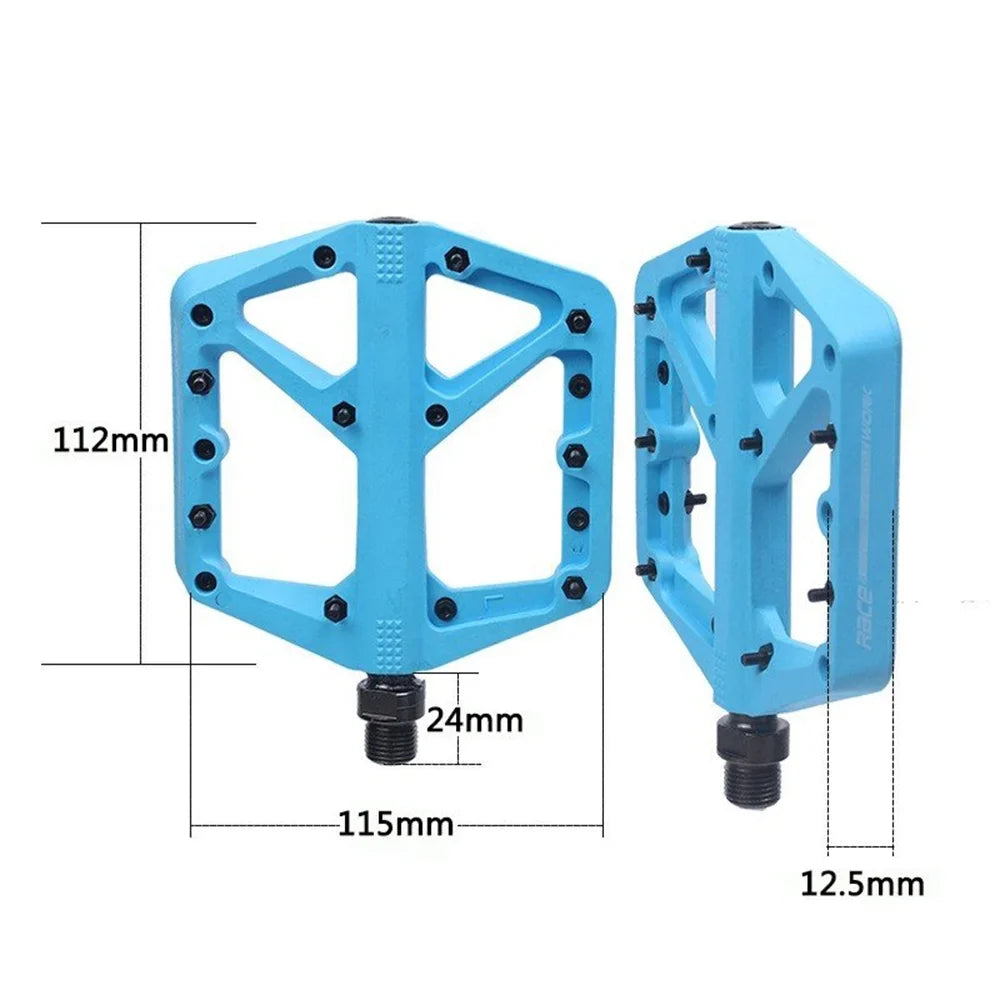 Bike Nylon Ultra-light Fiber Large Lightweight AM Sealed Extra RACEWORK Off-road Pedal Antislip DH XC Mountain Bearings
