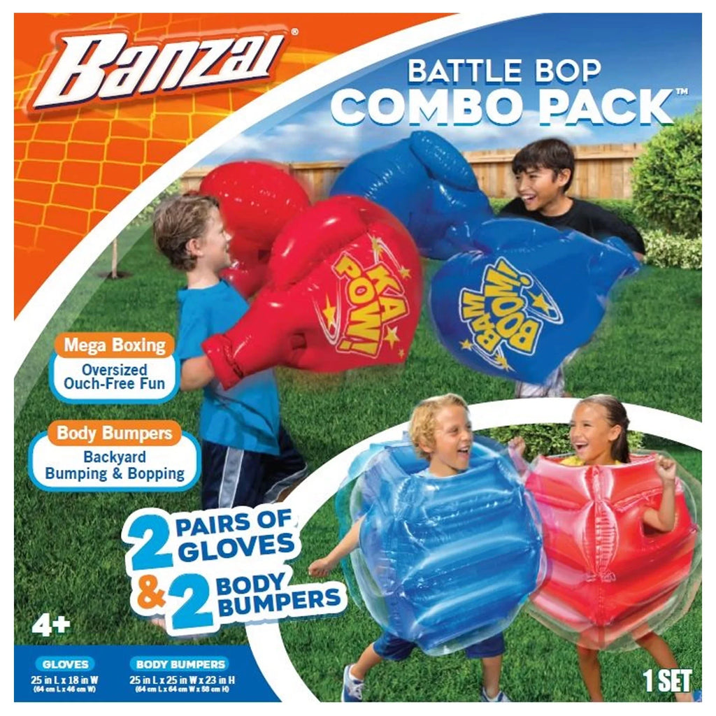 & Pool Gloves Bop Cyclone Battle Splash Banzai Bumpers Inflatable and Pack