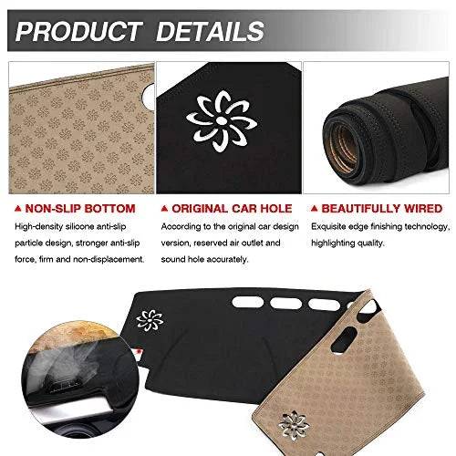 Toyota for Cartist 2013-2018 Sunshade No Nonslip Mat Mat Suede Dashboard Glare Dash RAV4 Protector Cover Dash