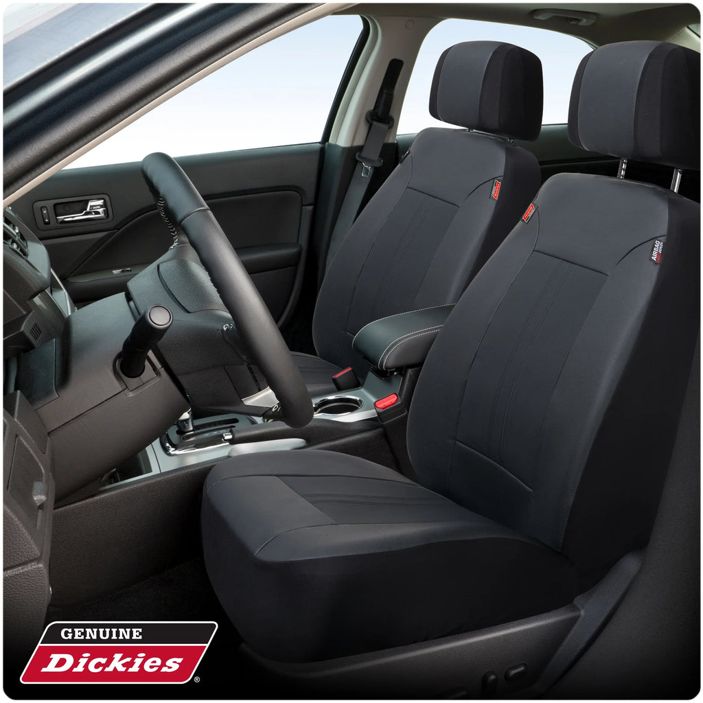 Vegan 43645WDI Petersen Black Genuine Seat 3-Piece Leather Dickies Car Covers,
