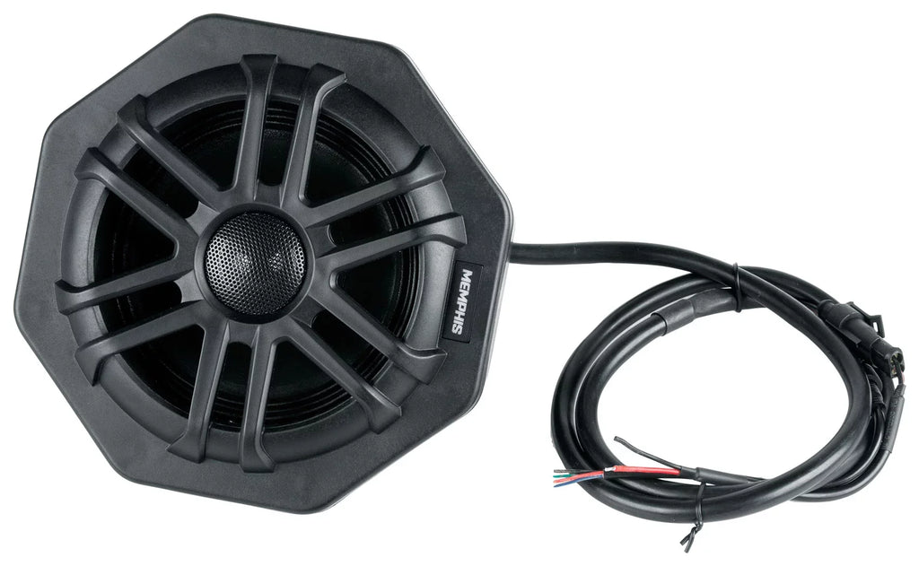 Speakers+Amp General For 2016+ Pods+LED Polaris GEN65FE Tower Memphis (2) Audio