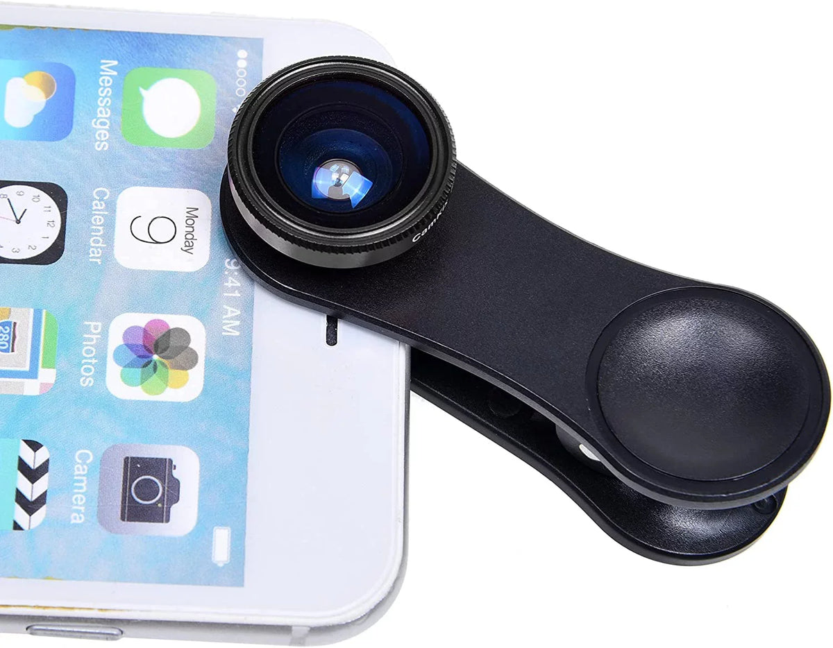 Lens - Kit Universal Cell Phone & / Macro in Angle Fish Camera Smartphones Lens in 3 for 1 1 Lens 2 Wide Eye Including