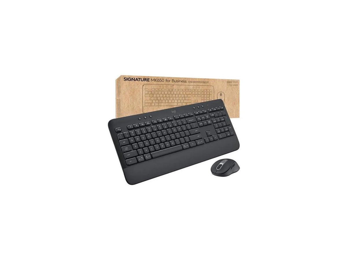 MK650 Logi Signature - Certified, for Graphite Globally Bluetooth, and Logitech Mouse Keyboard, Bolt, Combo Windows/Mac/Chrome/Linux Business, SmartWheel, Wireless