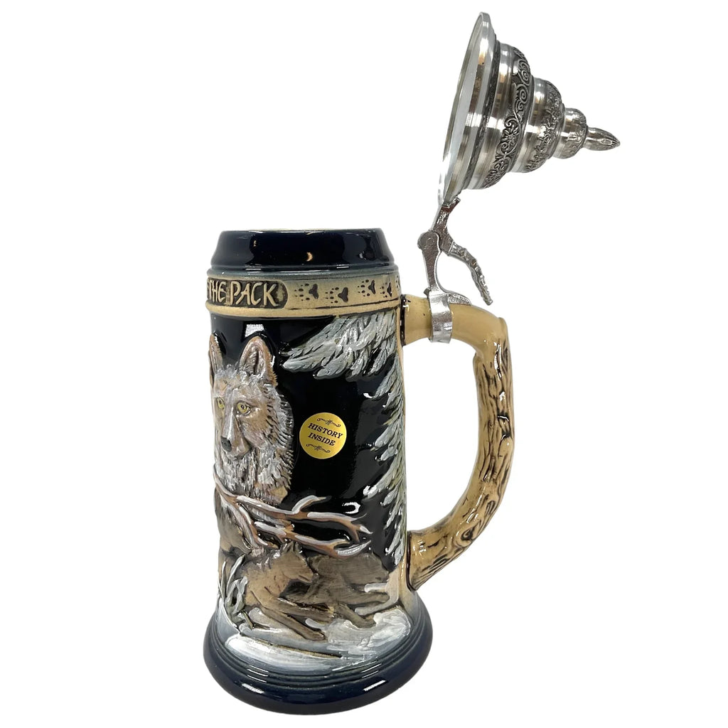 Beer .75 of Wolf Peak Pack Liter Pinnacle in Snow the Trading Wolves the Power German Stein