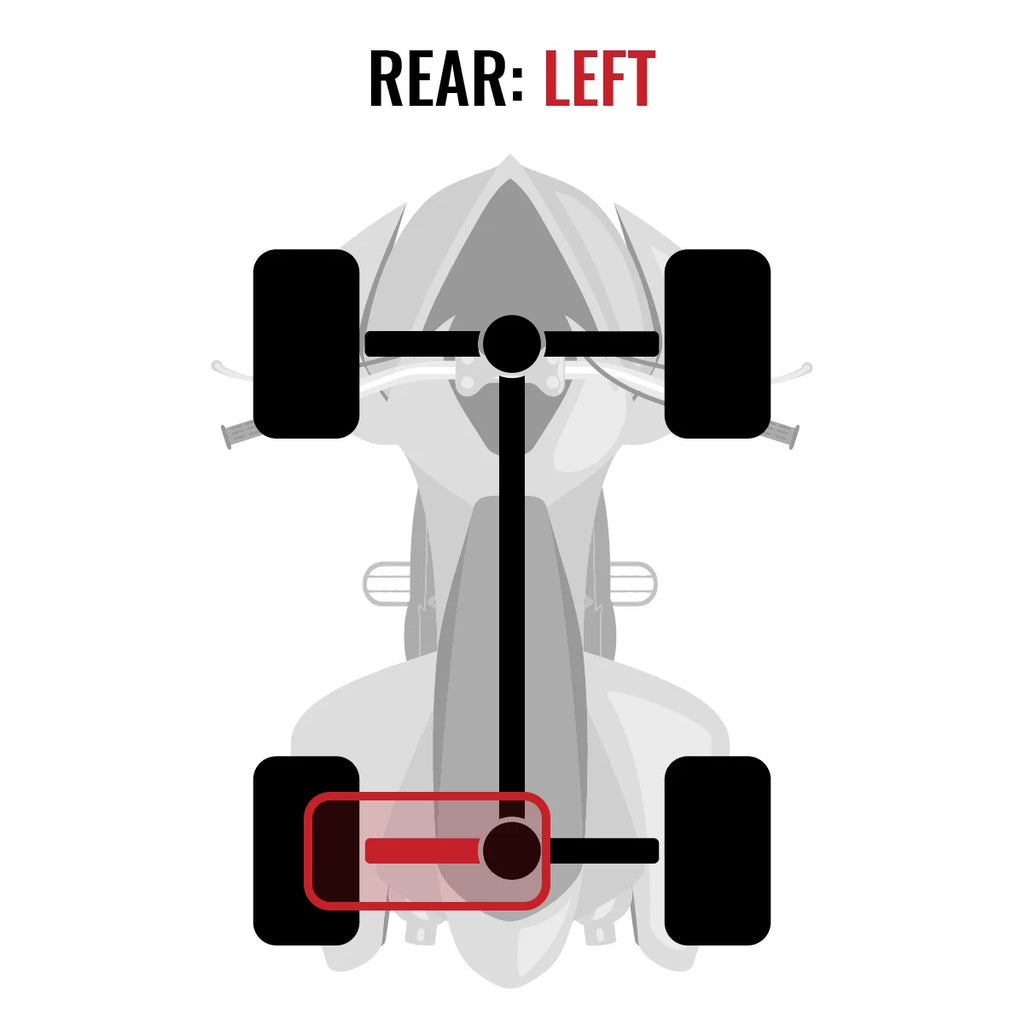 '- compatible 4X4 800R Axle Rear with Renegade XT 2015 Left Sixity Can-Am EFI