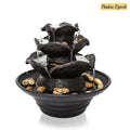 Water Fountain Bedroom 3 River Fountain, Lights Mini Fountain Indoor with LED Relaxation Tabletop Room for Desktop Rocks) (Includes Tabletop Natural Fountain, Tier Living Water