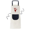 Alien Linen Cyclops Apron Monster Bib Cotton Pinafore Pocket Adjustable BBQ Creature Kitchen