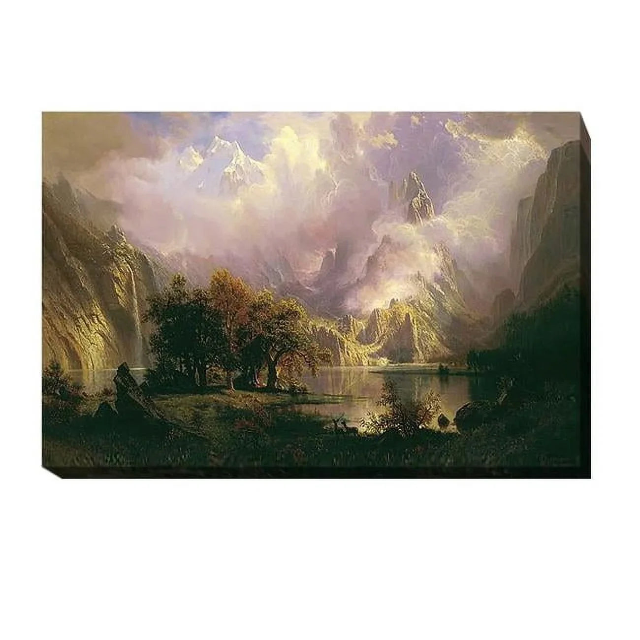 Premium by Home Gallery-Wrapped x 18 in. 12 Albert - Gallery Rocky Bierstadt Landscape Canvas x Giclee Artistic Mountain 1.5