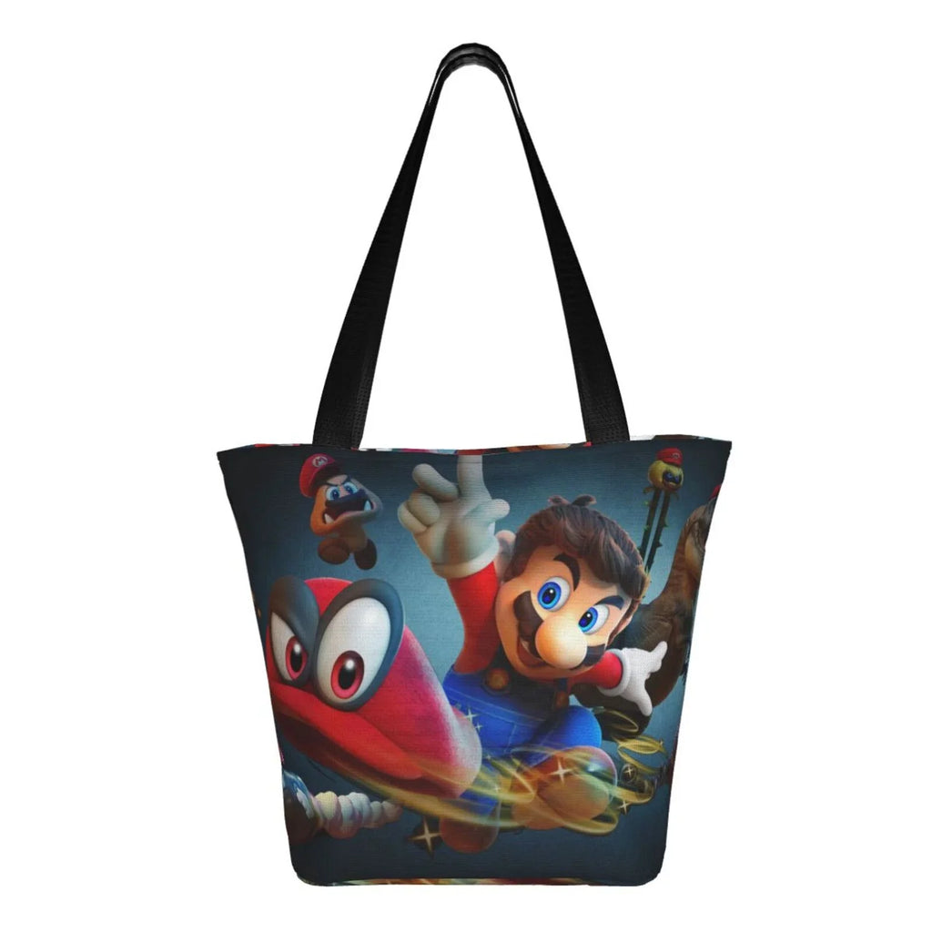 For Large Travel Work Capacity Odyssey Bag Super Beach Handbag School Shopping Business Tote Women's Mario Shoulder