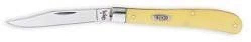 Pocket Slimline Yellow CV Trapper Case Knife