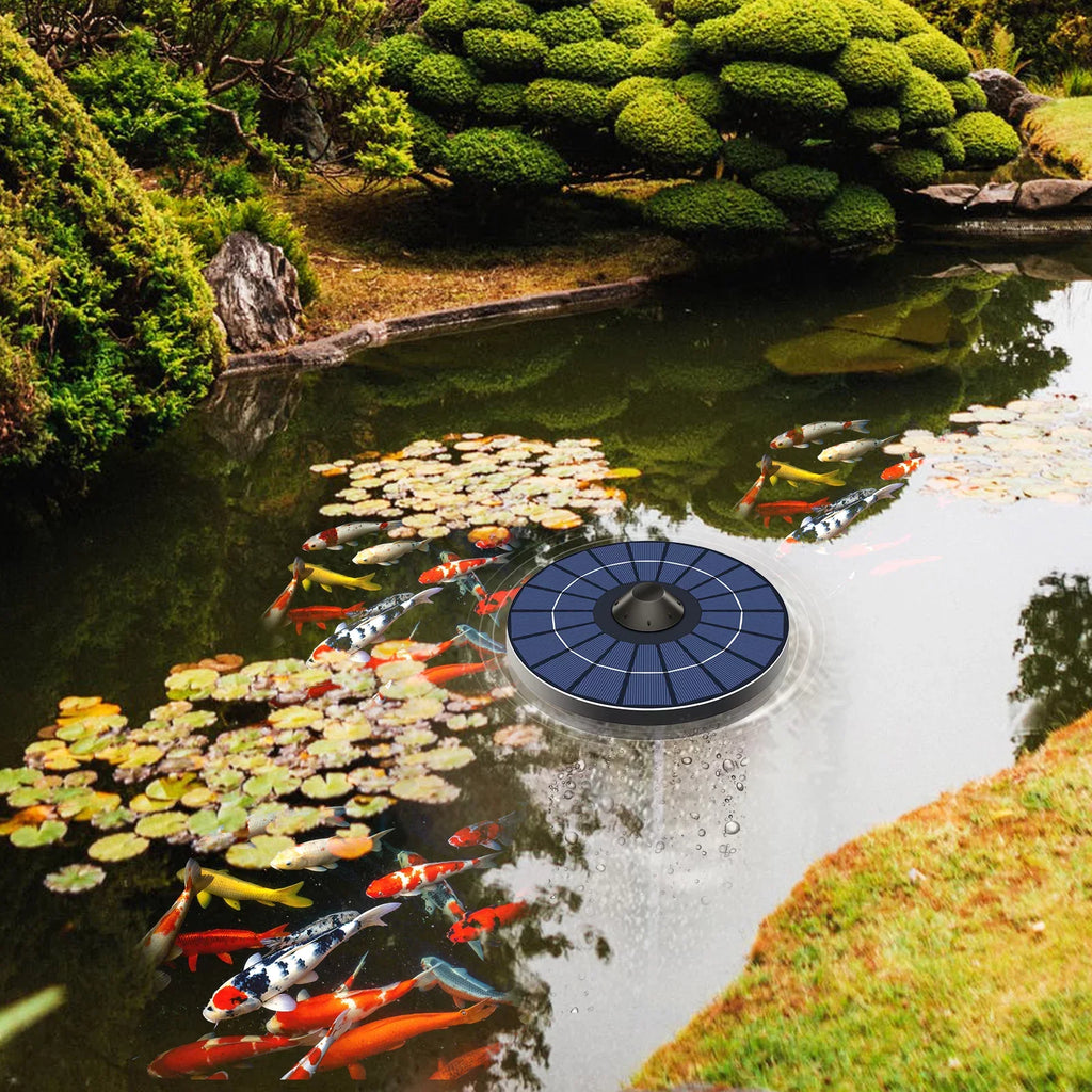 Small Water Stone se Small mewmewcat Tank Water Solar Pond Small Bubble Bubble Aerator Tank Pump Air Pond Water Fish Pond Tank Instrument,Aerator Aerator Pond Stone Carevas Fish