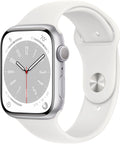 8 Band Restored (Refurbished) 45mm - Apple 8 Silver Gen MP6Q3LL/A Series Aluminum White Sport Watch