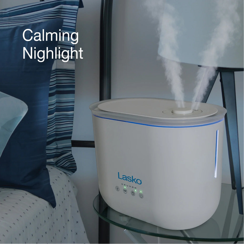 Humidifier Mist Cool with 0.92 Timer, Ultrasonic Lasko Sq. 18-Hour ft., UH250 Gallon, 370
