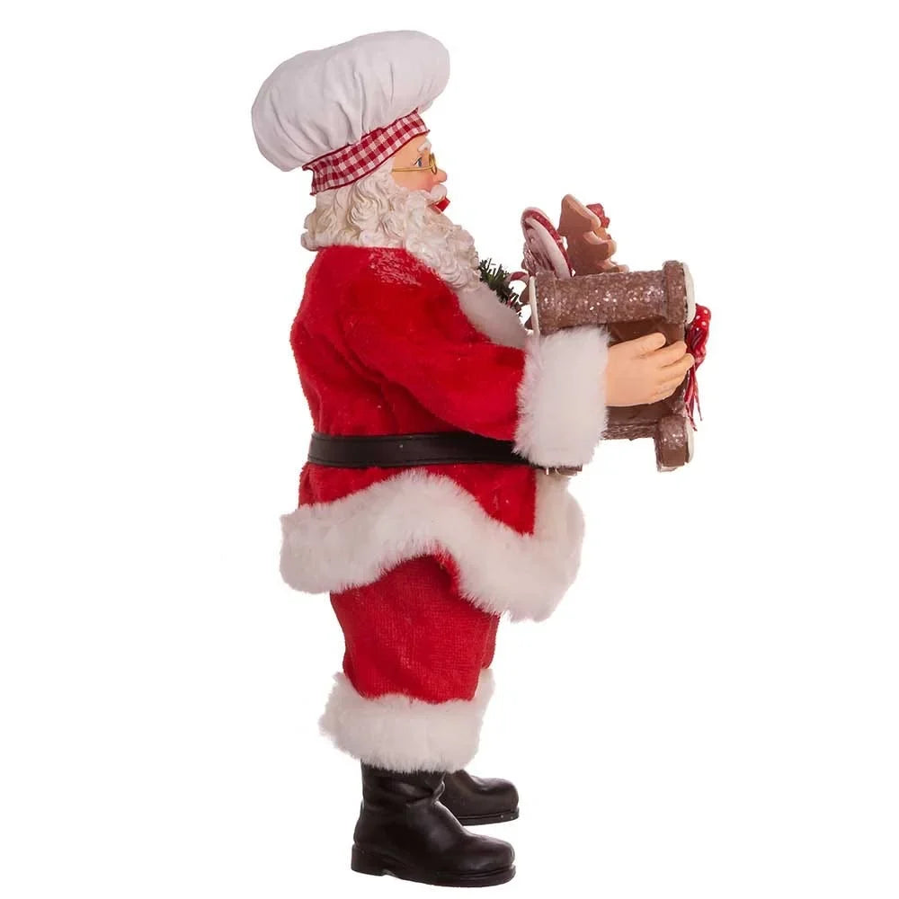 Kurt 10.5-Inch Fabriché Chef Sleigh Adler with Santa Gingerbread