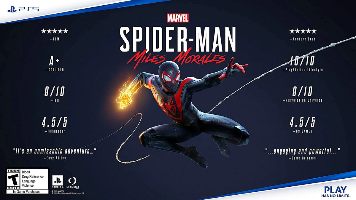 5 Morales Spider-Man: Marvel's PlayStation Miles + Console