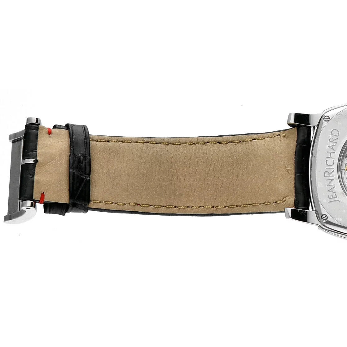 Screen Steel Moonphase 46016 Richard Automatic Men's TV Watch Leather Jean XL
