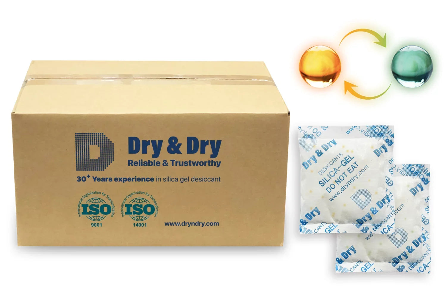 Silica & Gram to Moisture "Dry Dehumidifiers [400 50 Packets Gel Green) Packs] Safe Dry" Orange Mixed Indicating(Orange Food Dark Absorber -