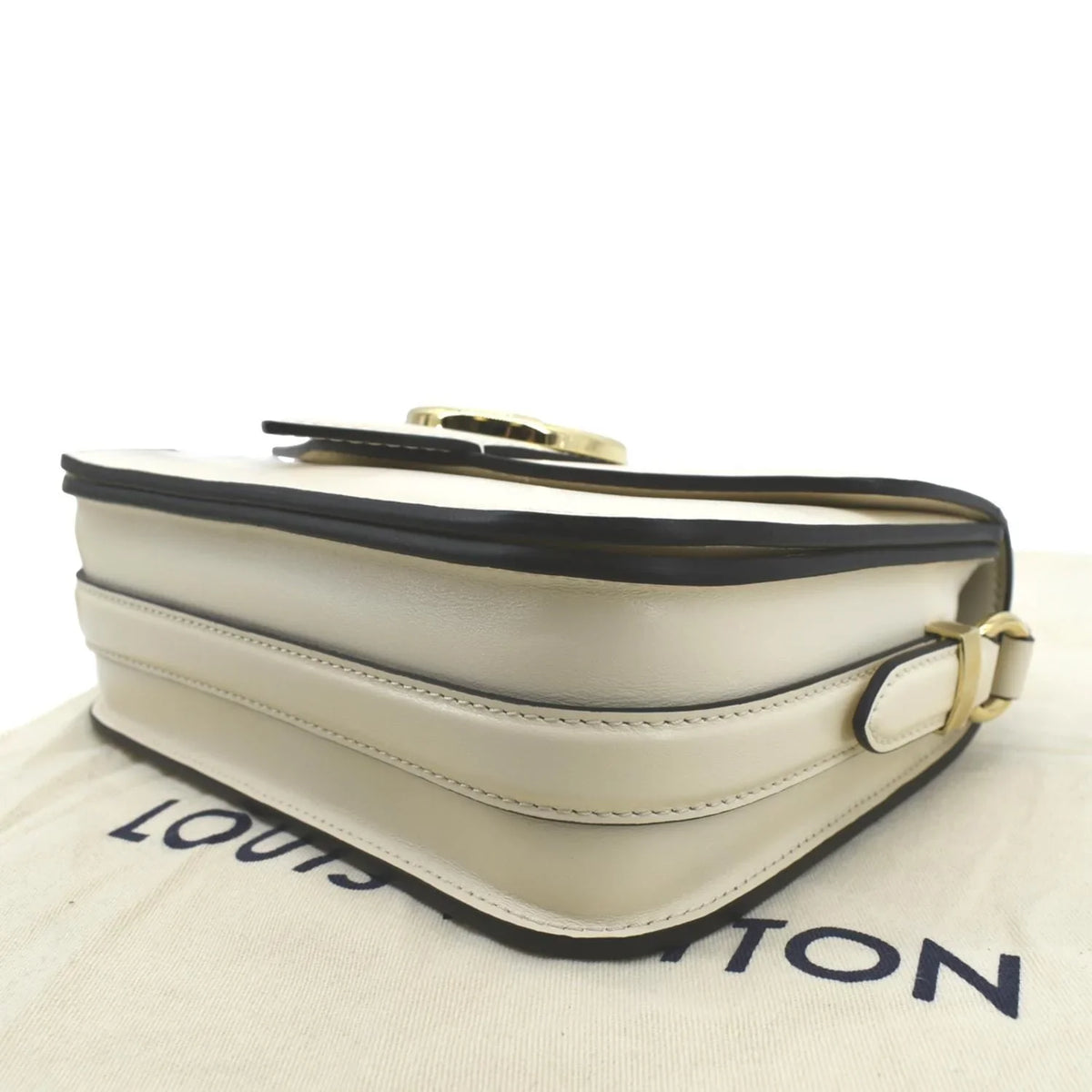 Shoulder Creme Leather LOUIS Calfskin 9 Pont Bag VUITTON Pre-owned