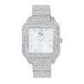 Testament to Iced and Diamonds (L0513LA Beauty True a Timeless Women's blinged-Out Out Classic-SLV) Luxury Watch, Glamour Crystal