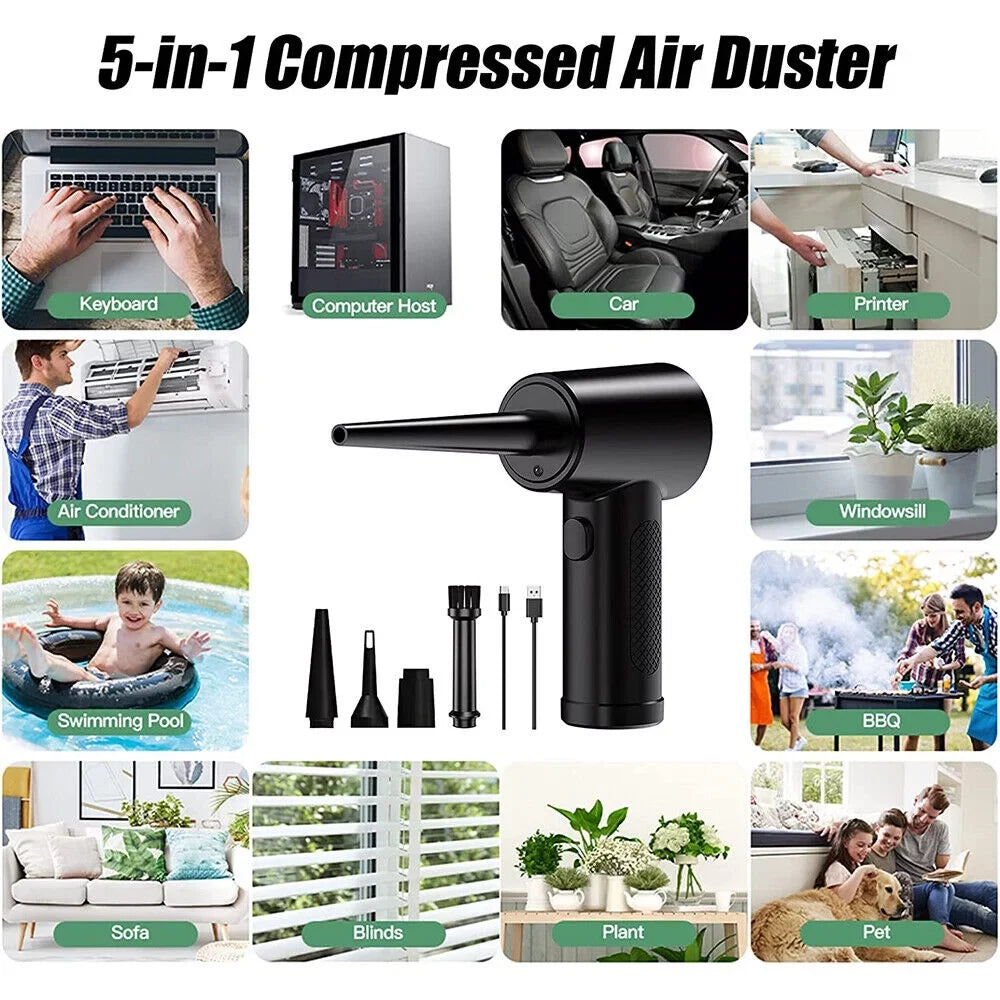 Cleaner Car Keyboard Electric Air Portable 51000RPM Air For Computer Cordless