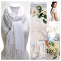 Shawl 10 Wedding of Scarf (White) Shawl, Set Bridesmaid Bridal Wrap, Shawl, Pashmina