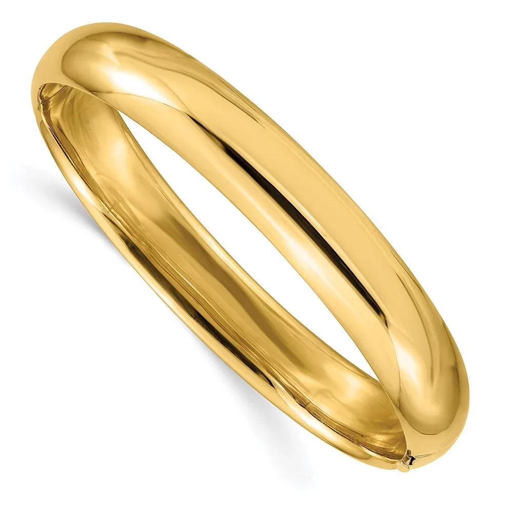 Bracelet 14k Polished 7/16 QHP7/16O High Hinged Oversize Bangle