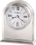Crystal Movement Table Arch, Aluminum Bottom, Silver-Tone Base, Quartz Bezel, Waterfall Brushed/Polished Optica Alarm 645-757 Felt Clock –
