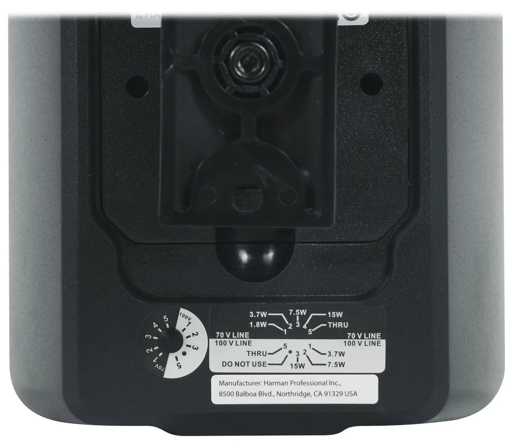Control 23-1 JBL 70v Amp Black + Wall Commercial 3" (8) Indoor/Outdoor Speakers