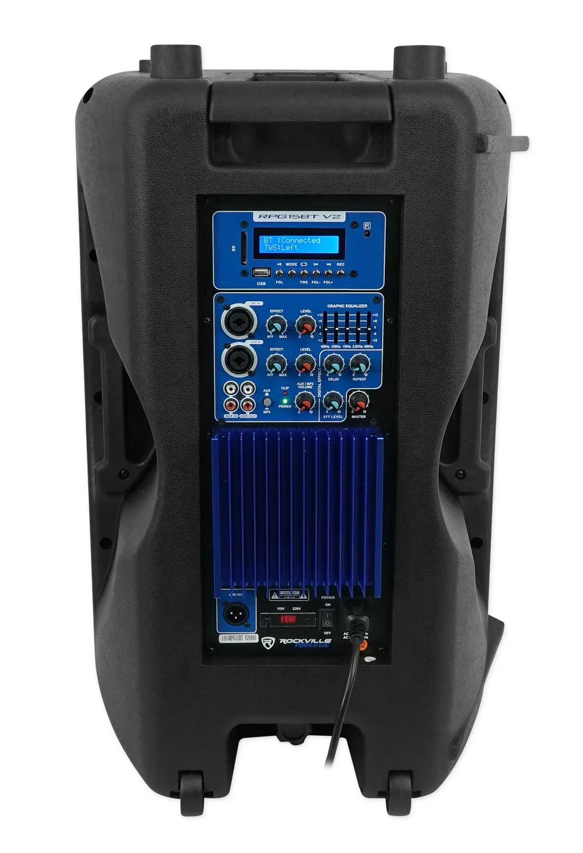 w/ Mic Headset Church System Speaker Sermons, 15" Sound Rockville Speeches For
