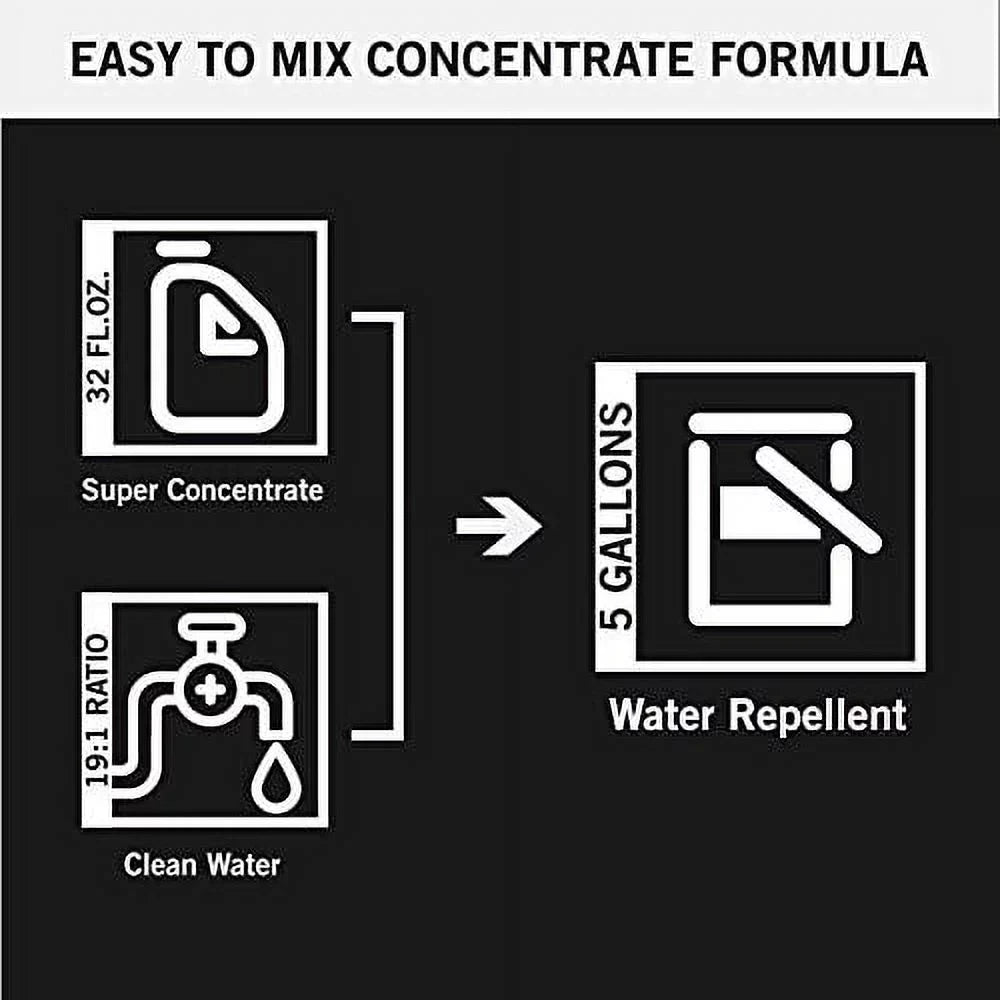 Concrete Concentrate Guard Invisible Water Interior Clear 1000 Concrete - up - 5 Sealers to Sealer SP-4003 Water Makes Rain Exterior oz Sq. Repellent Gallons, or Ft, Covers for 32 Super